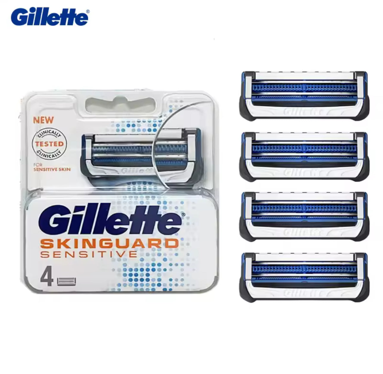 AFEITADO - GILLETTE SKINGUARD SENSITIVE REPUESTO PARA MAQUINA DE AFEITAR X4