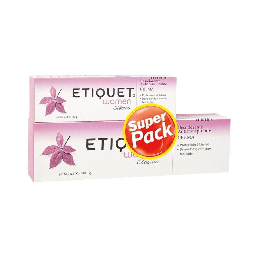 DESODORANTE MUJER ETIQUET ANTITRANSPIRANTE EN CREMA 100+30 GRS