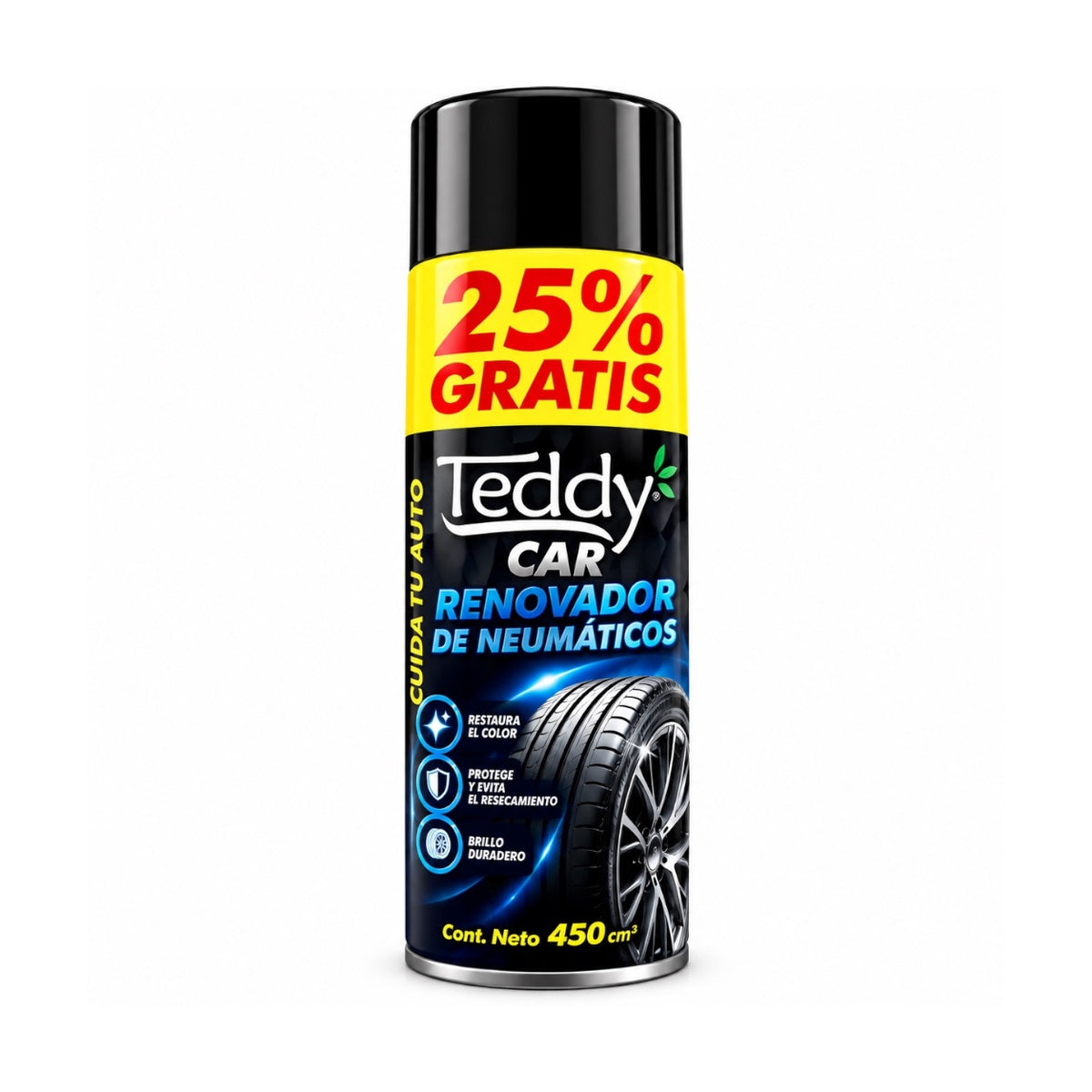 TEDDY CAR RENOVADOR NEUMATICOS SPRAY VTX 500 ML (450CM3)