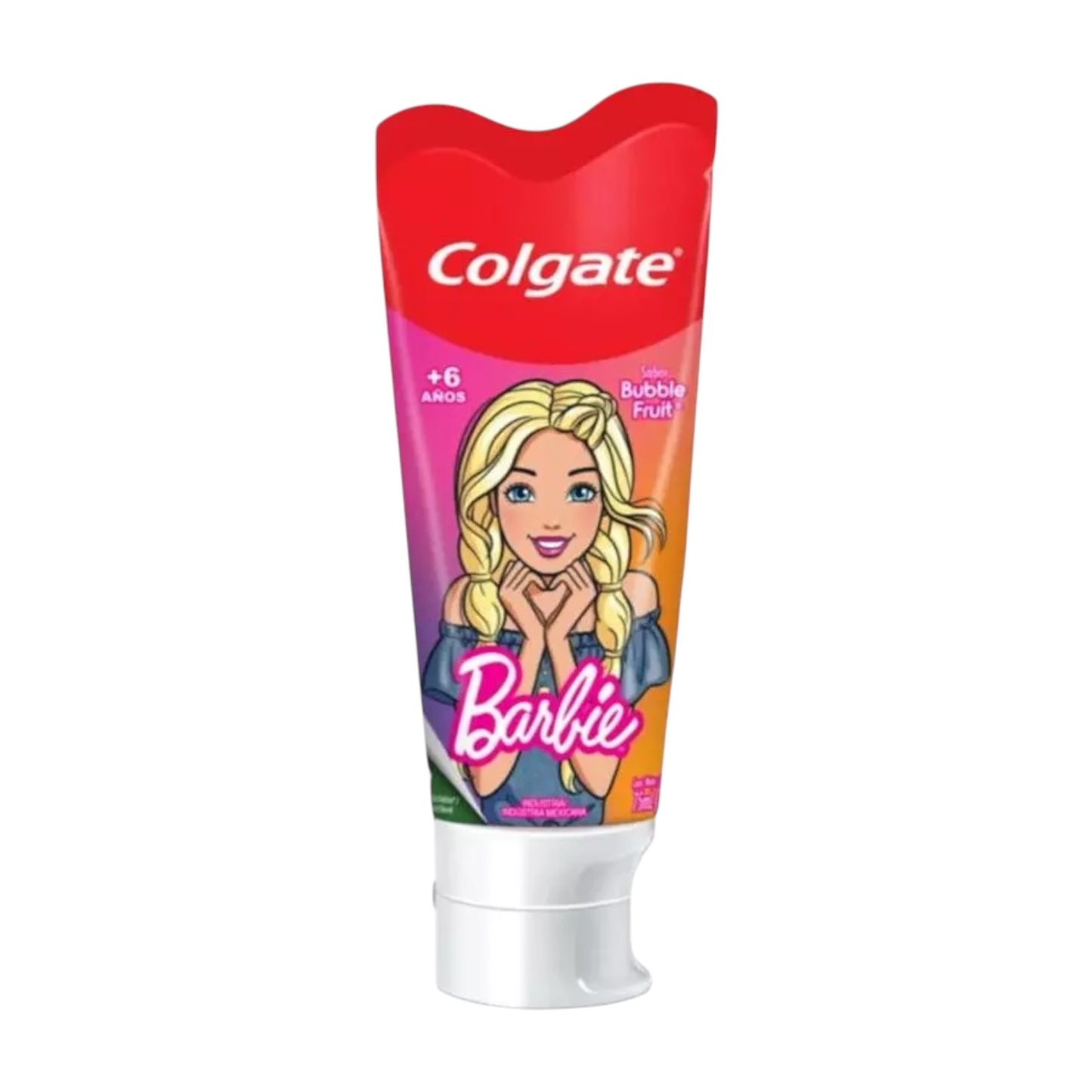 PASTA DENTAL INFANTIL COLGATE BARBIE +6 AÑOS SABOR BUBBLE FRUIT 75ML