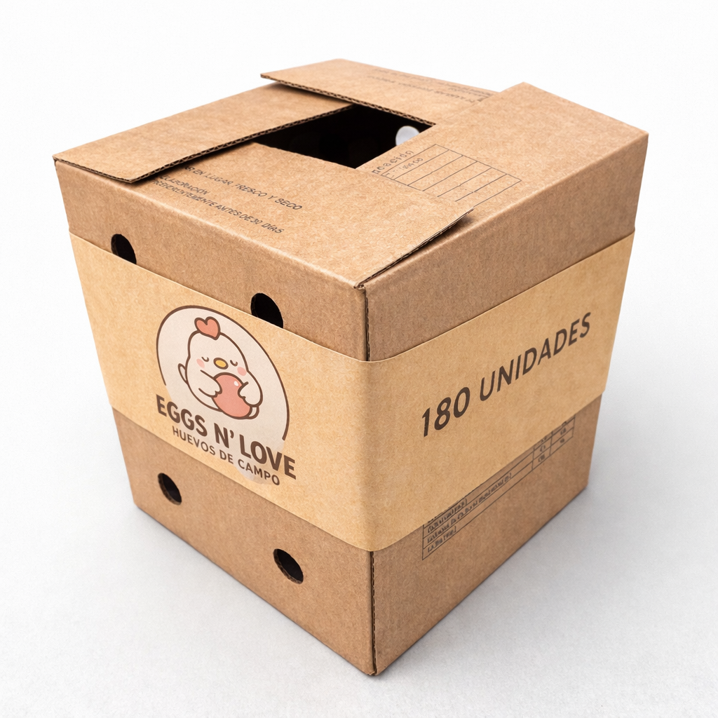 CAJA 180 UNIDADES HUEVOS DE CAMPO