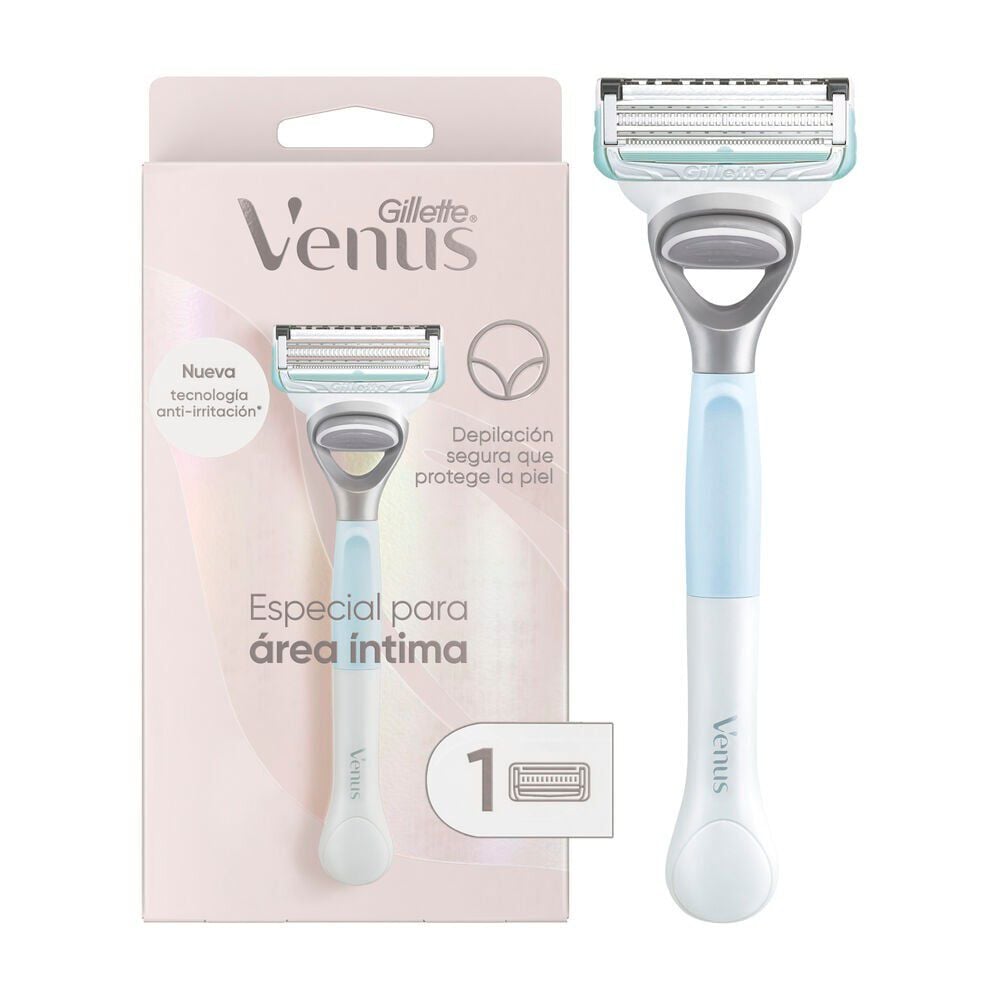 DEPILACION - GILLETTE VENUS MAQUINA DE AFEITAR RECARGABLE ESPECIAL PARA AREA INTIMA + 1 CARTUCHO