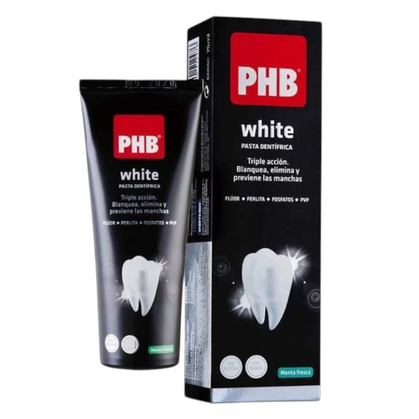 PASTA DENTAL PHB WHITE TRIPLE ACCION MENTA FRESCA 75ML