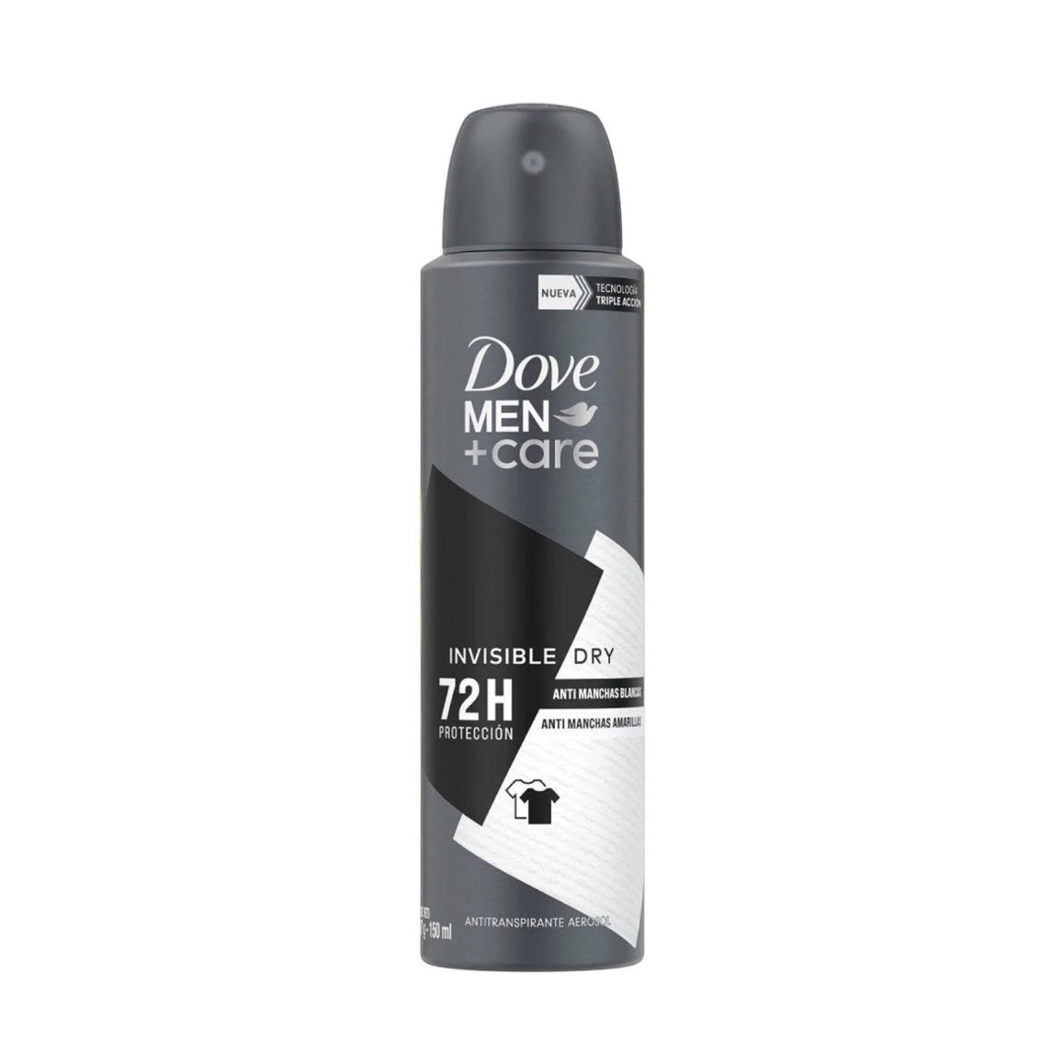 DESODORANTE HOMBRE DOVE MEN CARE SPRAY 72 H INVISIBLE DRY - ANTITRANSPIRANTE SIN ALCOHOL 150ML