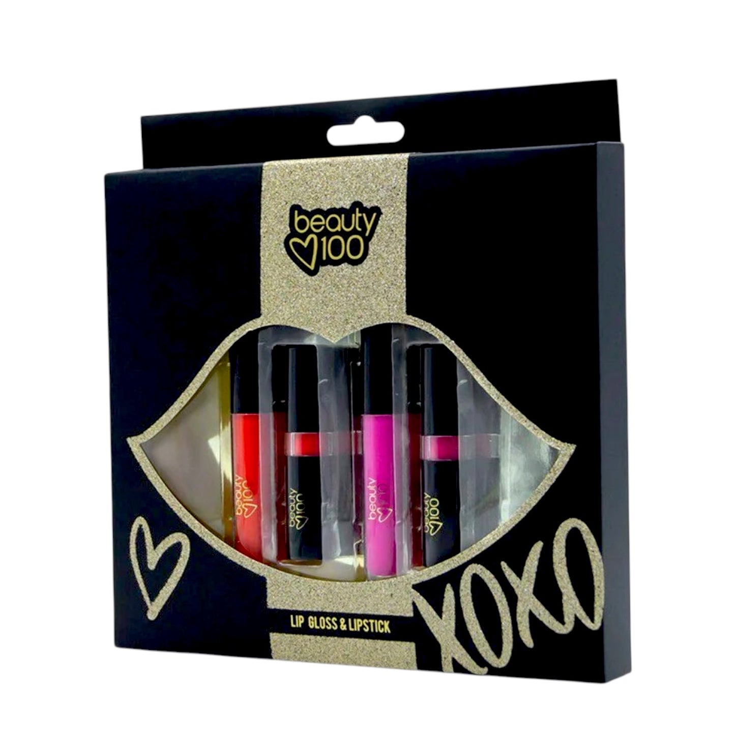 B100 SET DE LABIALES BEAUTY100 LIPGLOSS & LIPSTICK