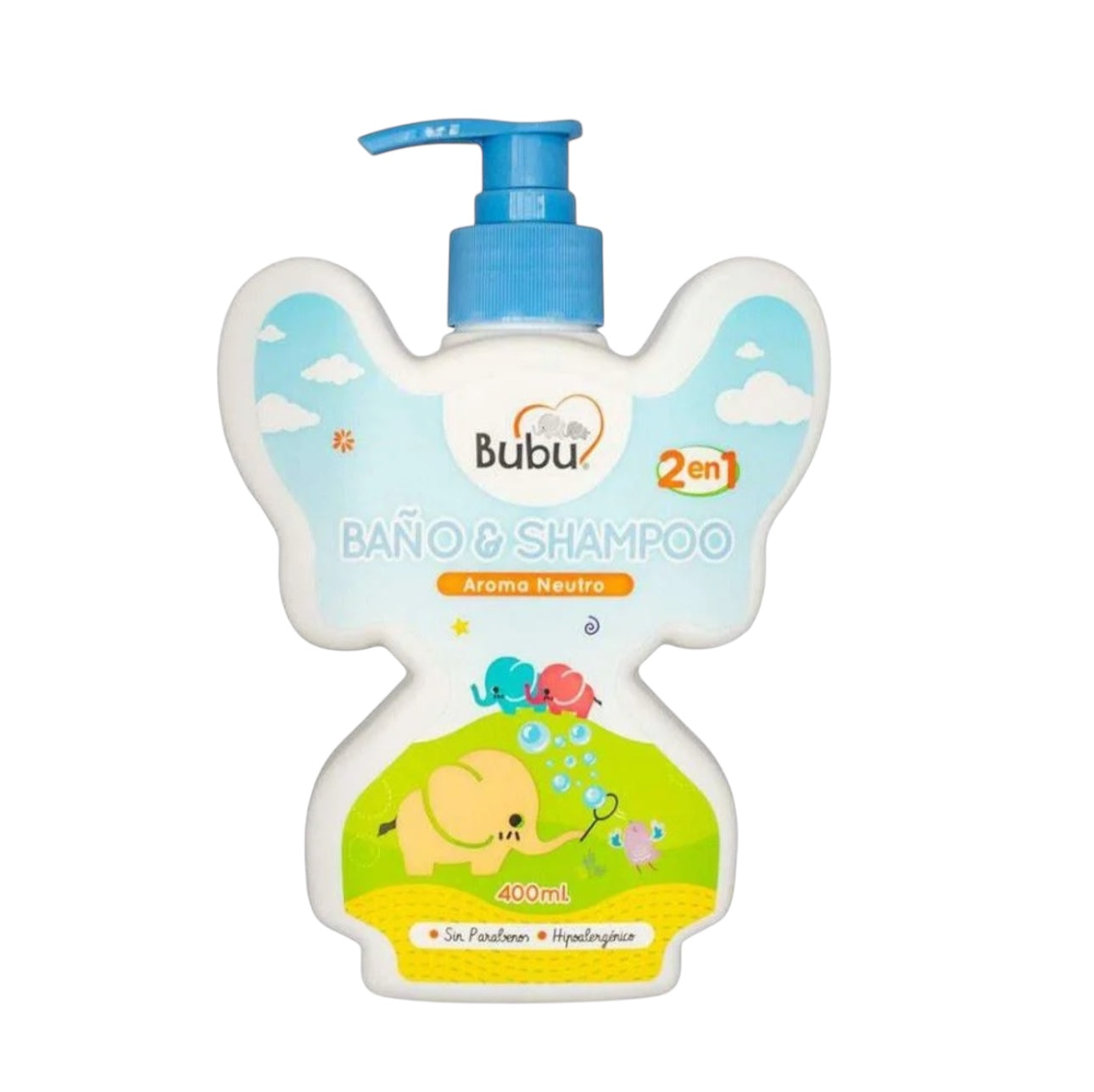 BUBU JABON-SHAMPOO 2 EN 1 400ML