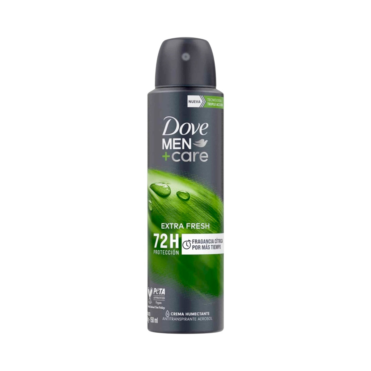 DESODORANTE HOMBRE DOVE MEN CARE EXTRA FRESH DES.SP.72H ANTITRANSPIRANTE SIN ALCOHOL 150ML (89G)