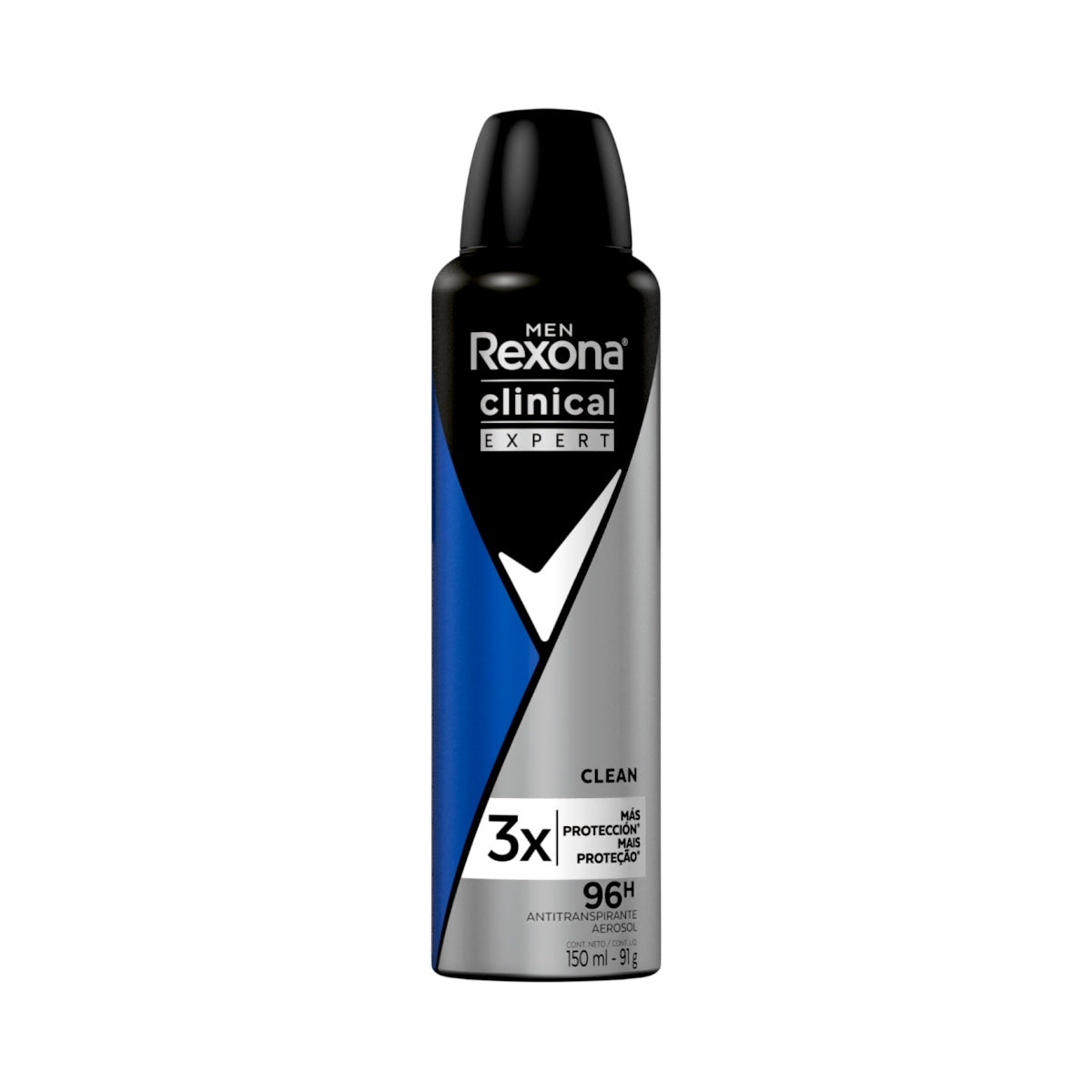 DESODORANTE HOMBRE REXONA MEN CLINICAL EXPERT DES. ANTITRANSPIRANTE 96H MAS PROT.CLEAN SP. 150 ML