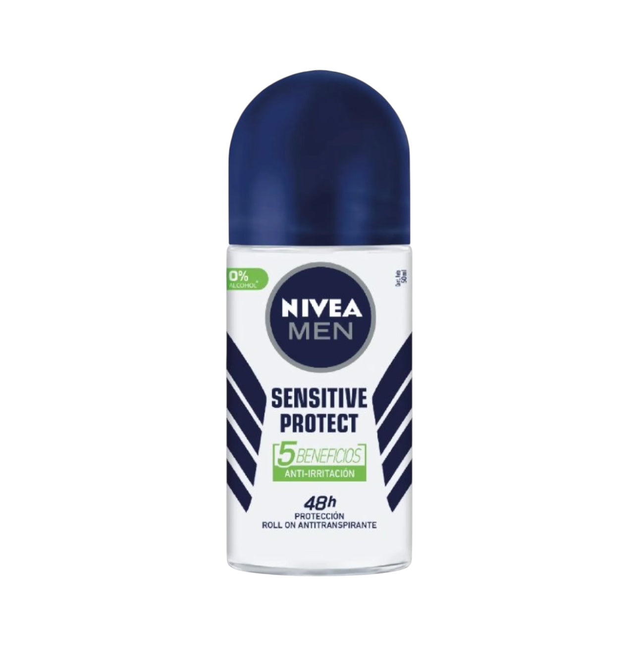 DESODORANTE HOMBRE NIVEA FOR MEN DES.ROLL ON AP.SENSITIVE PROTECT 48H P/SENSIBL.0%ALCOH 50ML
