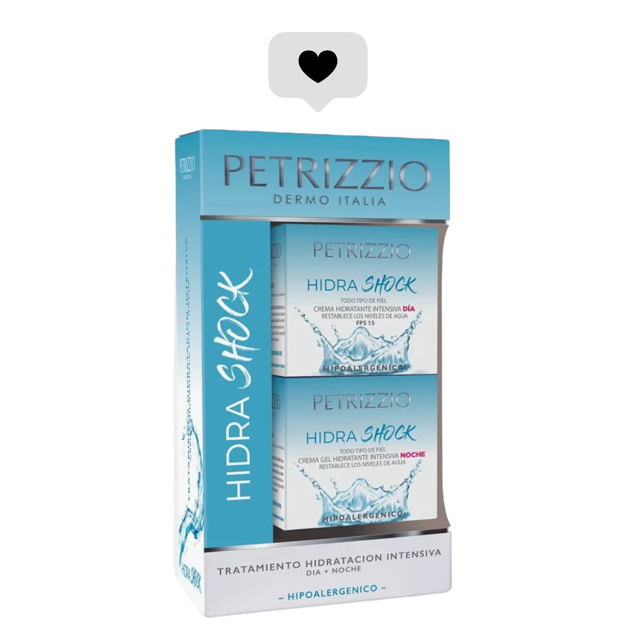 SKIN CARE - PETRIZZIO CREMA FACIAL HIDRA SHOCK DÍA + NOCHE 50 GRS