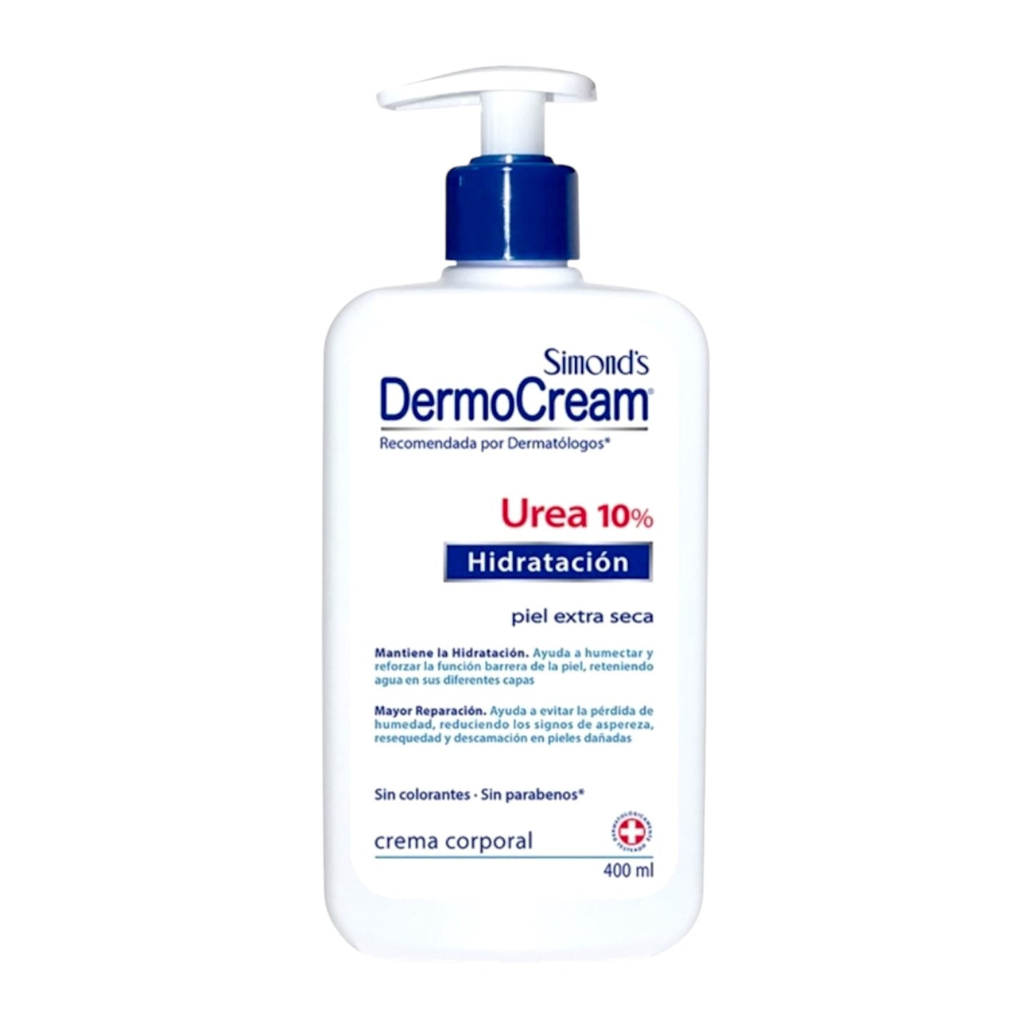 CREMA CORPORAL SIMONDS DERMOCREAM HIDRATACION UREA 10% PIEL EXTRA SECA 400ML
