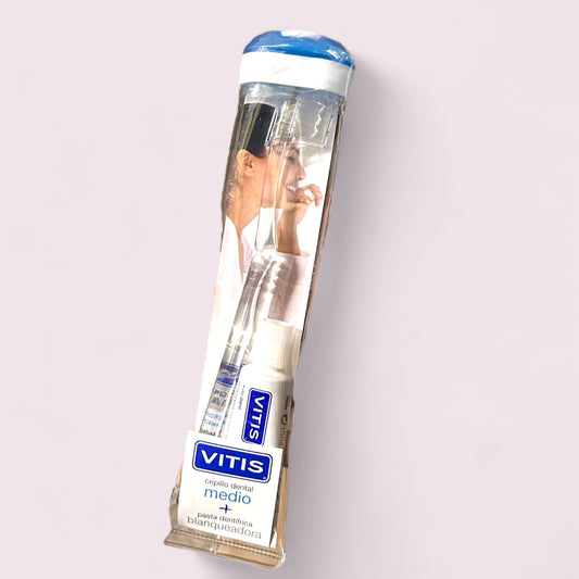 CEPILLO DENTAL VITIS MEDIO+VITIS MINI PASTA DENTAL 20GR ( 15 ML) CON ESTUCHE