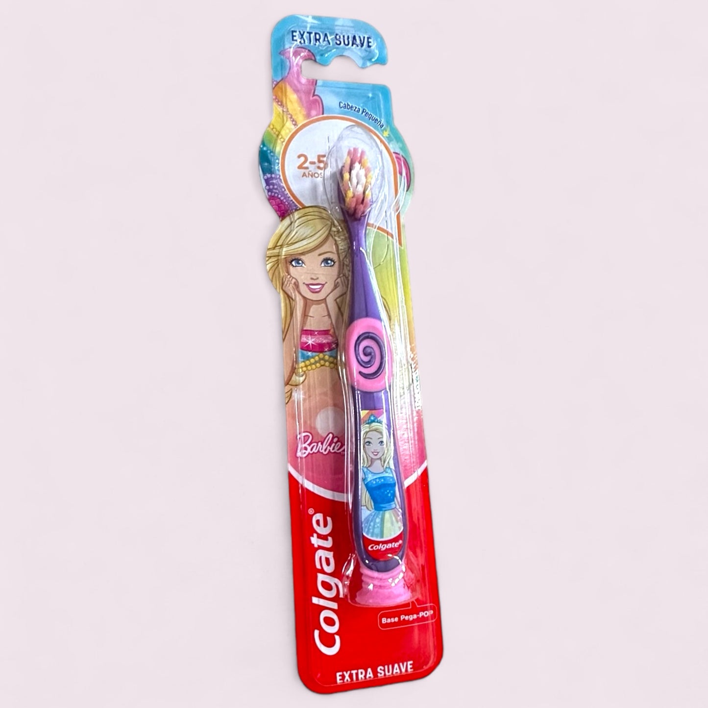 CEPILLO DENTAL COLGATE BARBIE EXTRA SUAVE DE 2 A 5 ANOS DE EDAD