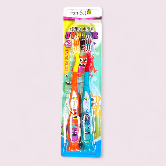 CEPILLO DENTAL INFANTIL FAMILY SET X2