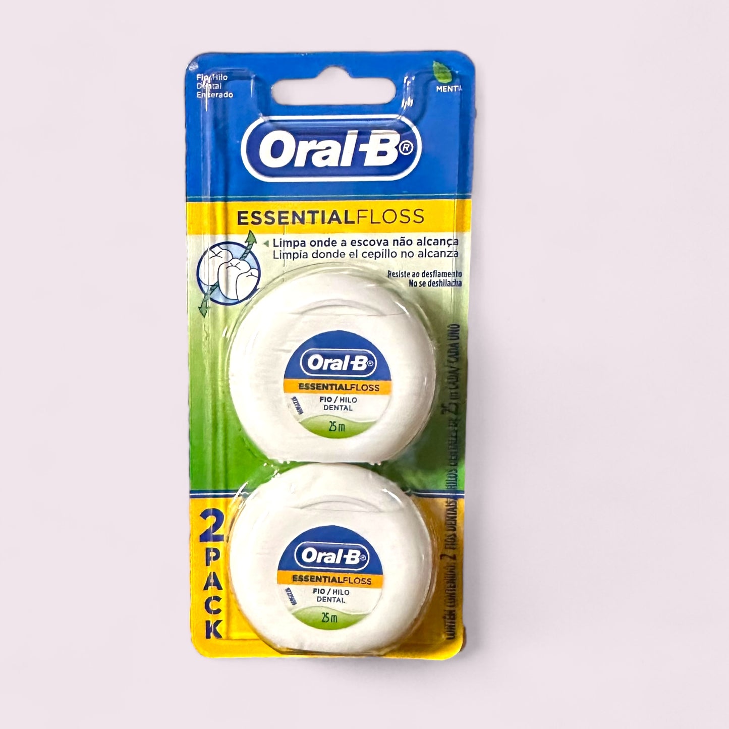 SEDA DENTAL ORAL-B ESSENTIAL FLOSS HILO DENTAL ENCERADO 25MT X2