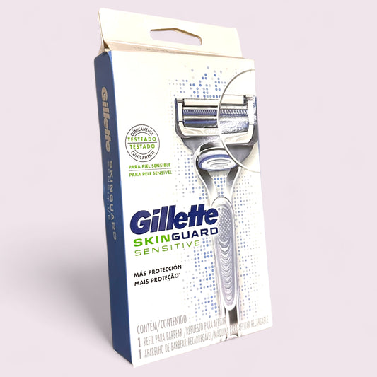 AFEITADO - GILLETTE SKINGUARD SENSITIVE MAQUINA DE AFEITAR RECARGABLE + REPUESTO