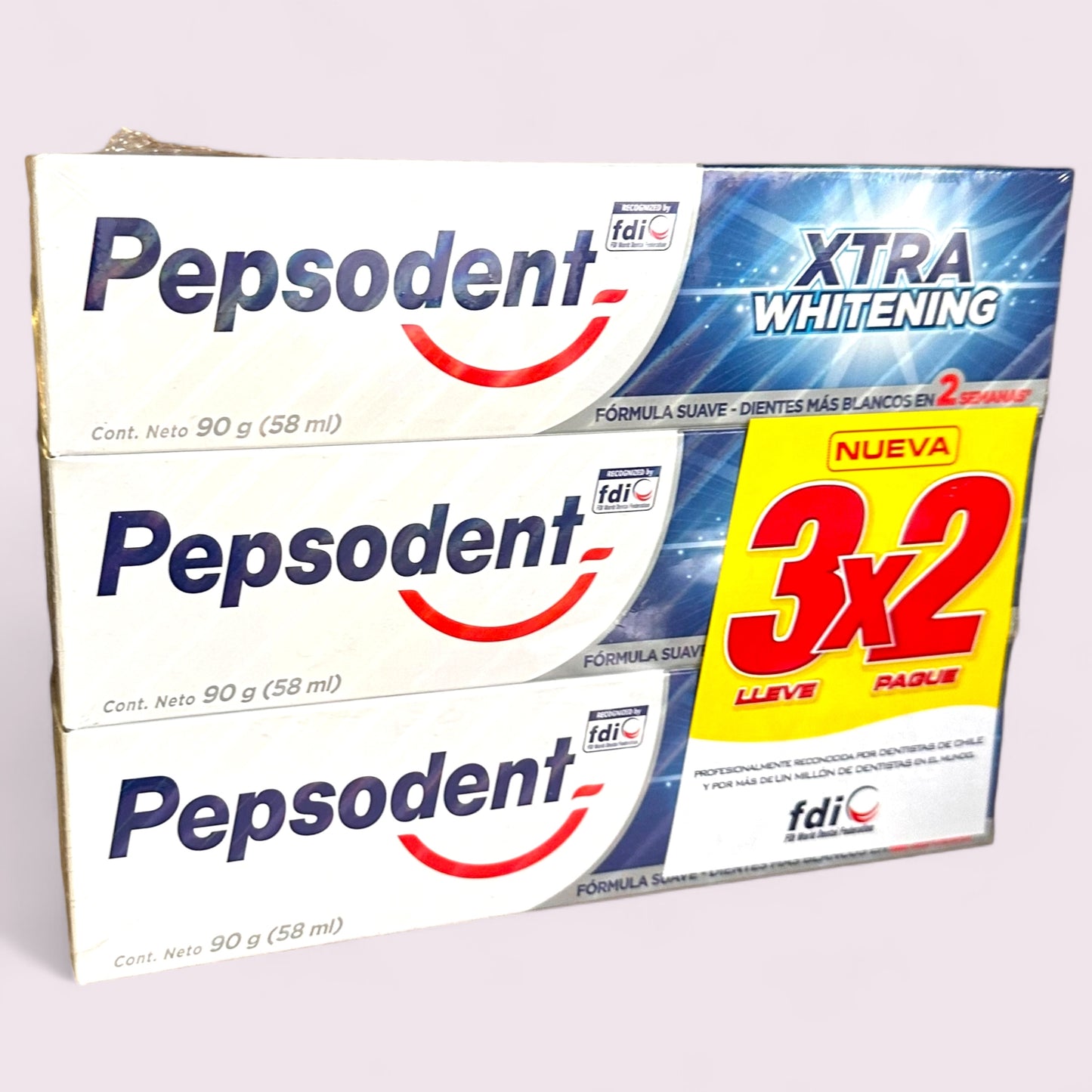 PASTA DENTAL PEPSODENT XTRA WHITENING ADULTO 90GRS. 3X2