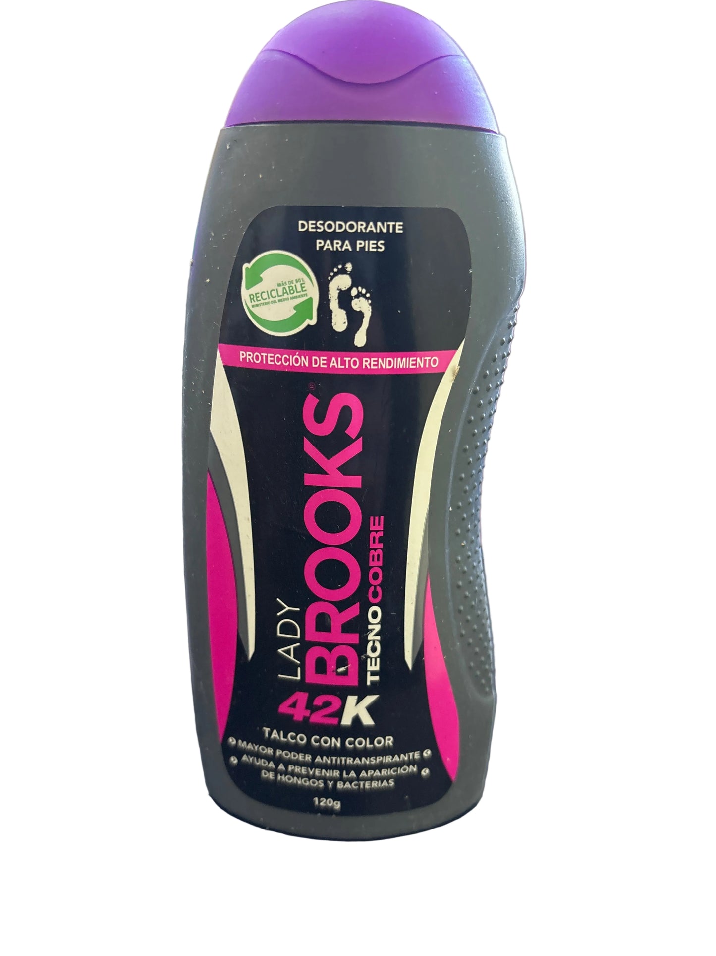 TALCO BROOKS LADY TECNO COBRE 120 GRAMOS