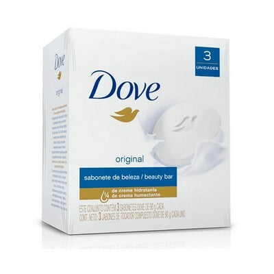 JABON EN BARRA DOVE 90 GRAMOS PACK CONVENIENTE X 3