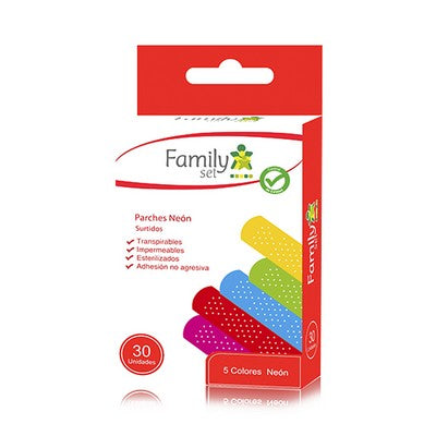 FAMILY SET PARCHE CURITA COLORES X30 UNIDADES