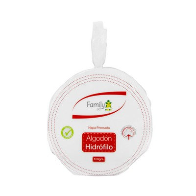FAMILY SET ALGODON HIDROFILO PRENSADO 100G