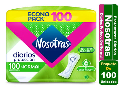 PROTECTORES DIARIOS NOSOTRAS NORMAL X100 UNIDADES
