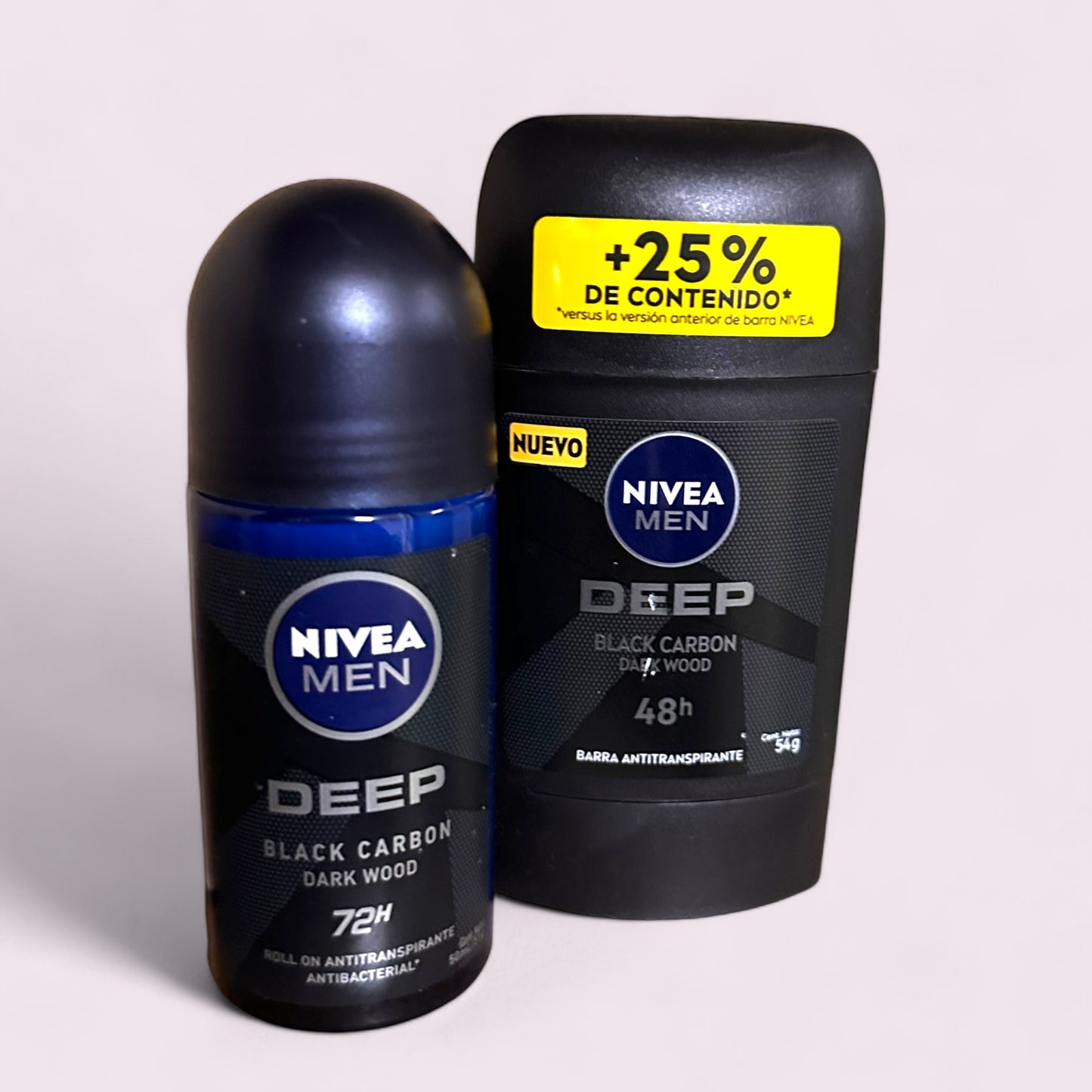 DESODORANTE HOMBRE NIVEA MEN PACK DES. BARRA ANTITRANSPIRANTE + ROLL ON A/P.DRY Y CLEAN 48HRS.50ML