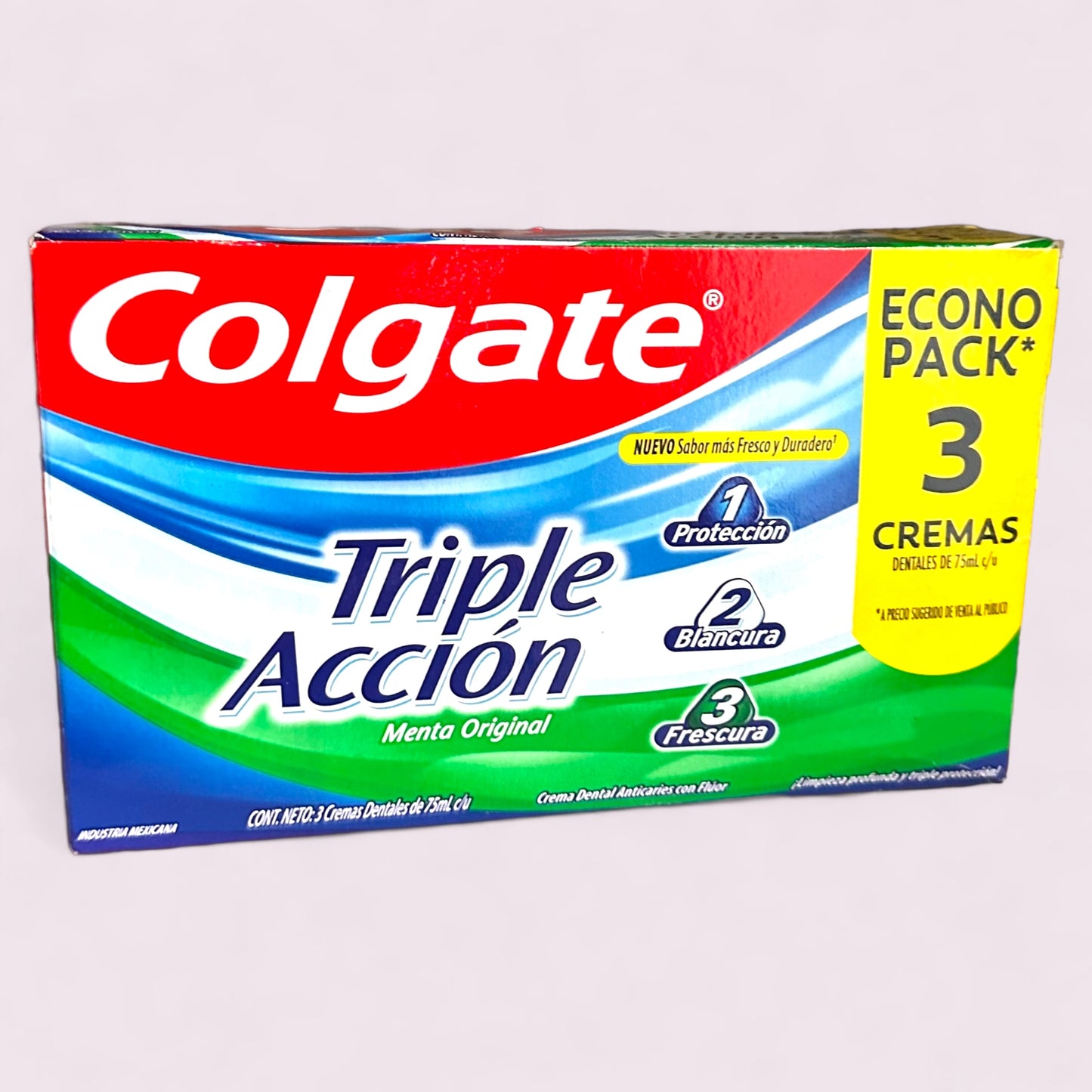 PASTA DENTAL COLGATE ECONO PACK TRIPLE ACCION XTRA FRESCURA 75ML X3