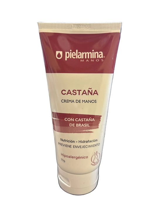 CREMA DE MANOS , CASTAÑA PIELARMINA 70g