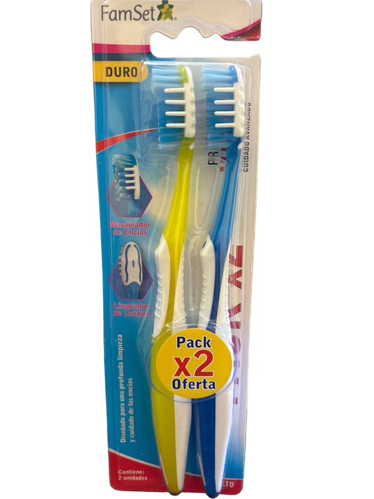 CEPILLO DENTAL DURO X2