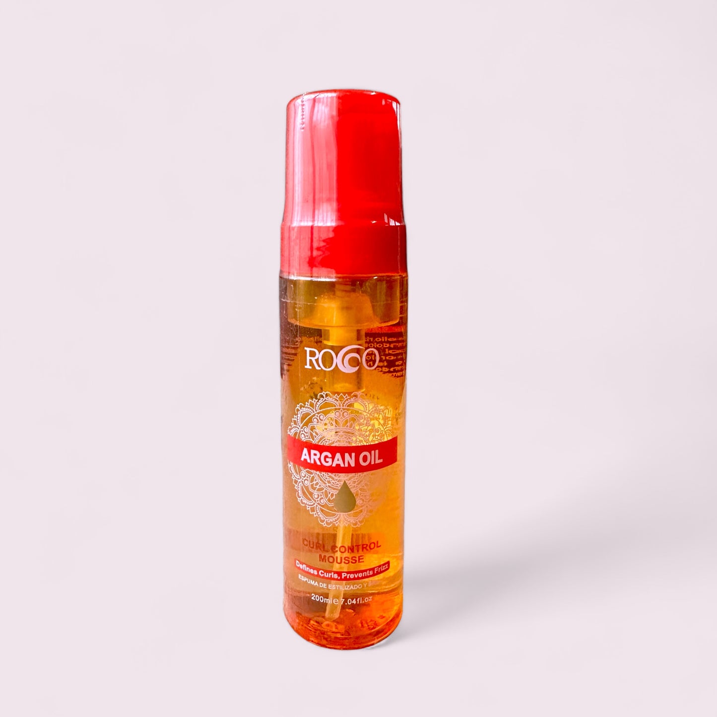 MOUSSE CAPILAR ROCCO DEFINIDOR DE RULOS MOUSSE ARGAN OIL 200 ML