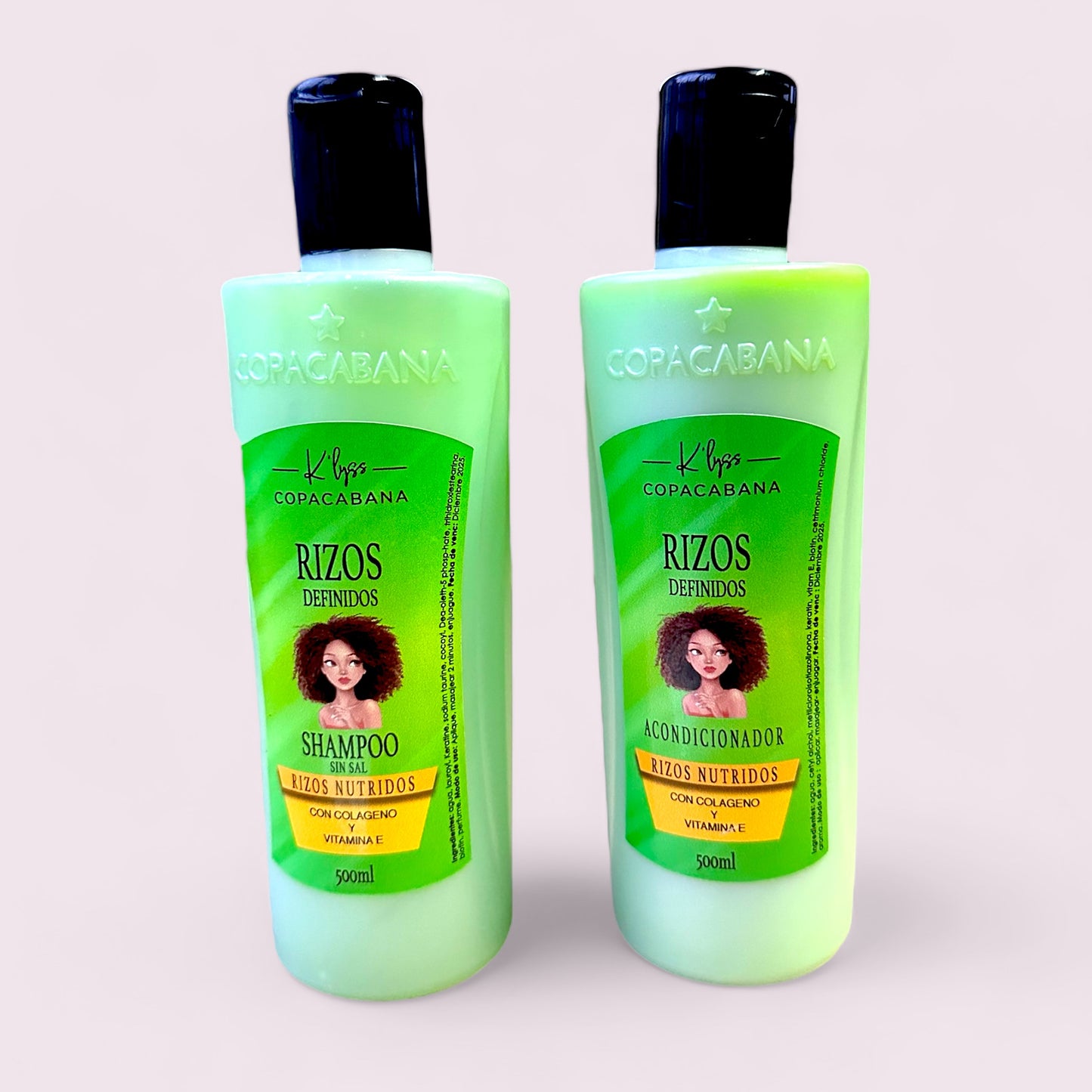 PACK SHAMPOO & ACONDICIONADOR RIZOS DEFINIDOS COPACABANA 500ML