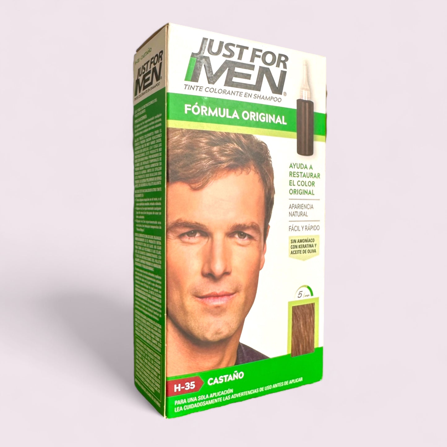 JUST FOR MEN TINTURA COLORANTE EN SHAMPOO CASTANO 60ML