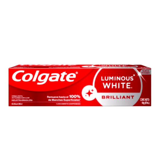 PASTA DENTAL COLGATE LUMINOUS WHITE  BRILLIANT WHITE 90GR