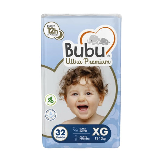 BUBU PAÑALES DESECHABLES PREMIUM TALLA XG X32 UNIDADES