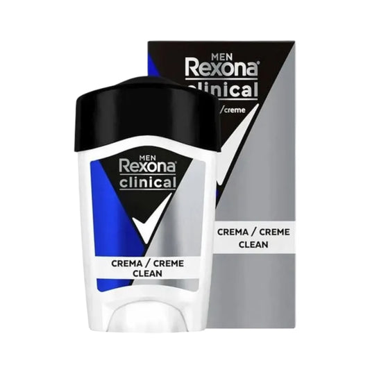 DESODORANTE HOMBRE REXONA CLINICAL MEN ANTITRANSPIRANTE EN CREMA CLEAN 48GR