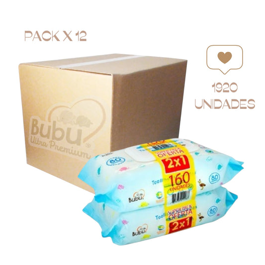 TOALLITAS HUMEDAS BUBU PACK X12 - CAJA