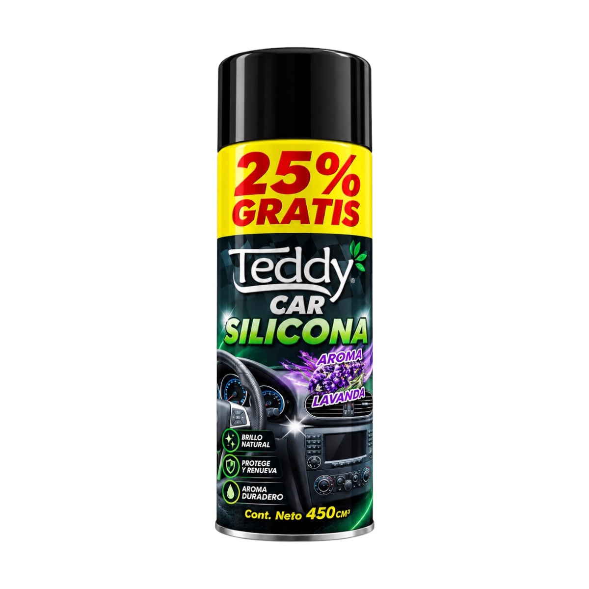 TEDDY CAR SILICONA SPRAY VTX 500 ML (450CM3)