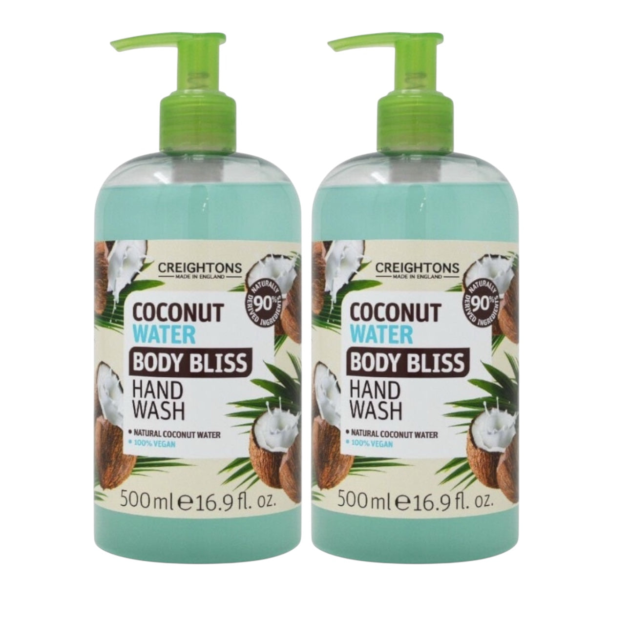 JABON LIQUIDO DE MANO CREIGHTONS PACK X2 BODY BLISS AGUA DE COCO 500ML