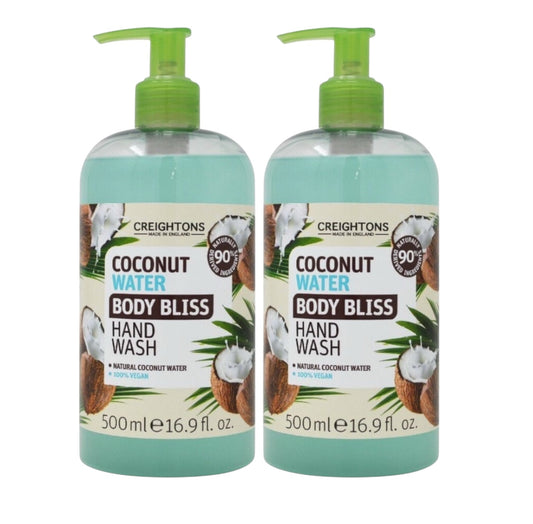 JABON LIQUIDO DE MANO CREIGHTONS PACK X2 BODY BLISS AGUA DE COCO 500ML