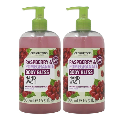 JABON LIQUIDO DE MANO CREIGHTONS PACK X2 BODY BLISS RASPBERRY 500ML