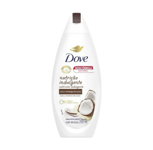 JABON LIQUIDO DOVE NUTRITIVO DELICIUS CARE COCO/MANTECA DE CACAO 250ML