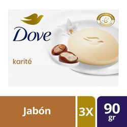 JABON EN BARRA DOVE KARITÉ 90 GRAMOS PACK CONVENIENTE X 3