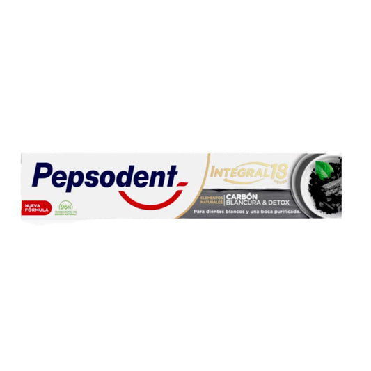 PASTA DENTAL PEPSODENT INTEGRAL 18 CARBÓN BLANCURA & DETOX 75ML