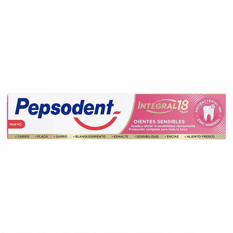 PASTA DENTAL PEPSODENT INTEGRAL 18 DIENTES SENSIBLES 75ML