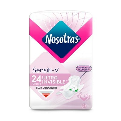 TOALLITAS HIGIENICAS NOSOTRAS ULTRA DELGADA FLUJO REGULAR X 24