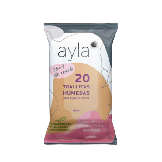 BIENESTAR MUJER - TOALLITAS HUMEDAS INTIMAS AYLA X20