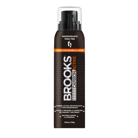 TALCO DESODORANTE SPRAY BROOKS CARBON ACTIVE 100G
