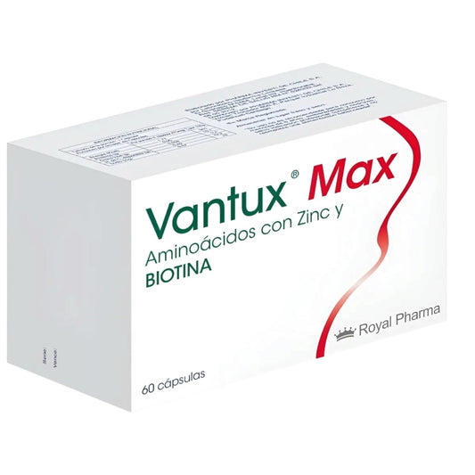 VANTUX MAX ZINC & BIOTINA 60 CAPSULAS