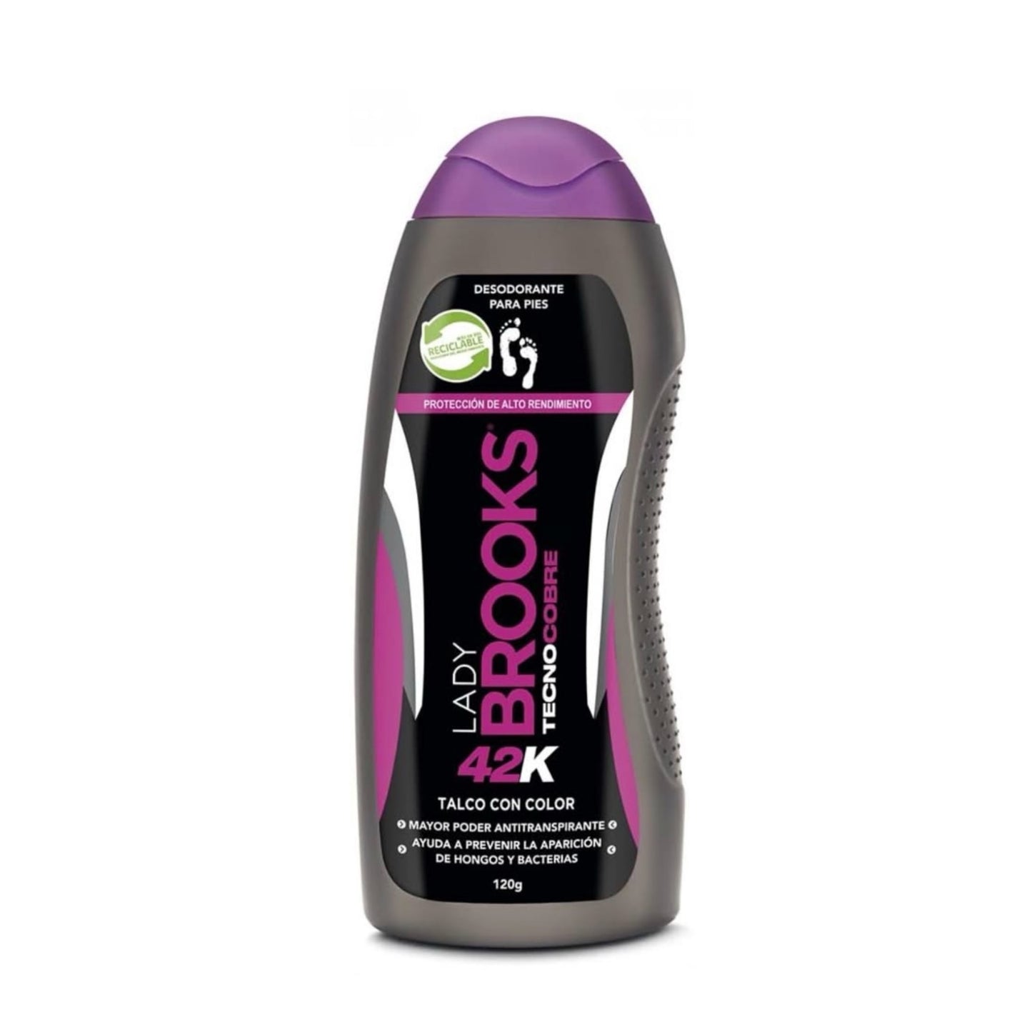TALCO BROOKS CON COLOR LADY TECNO COBRE 120 GRAMOS